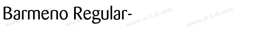 Barmeno Regular字体转换